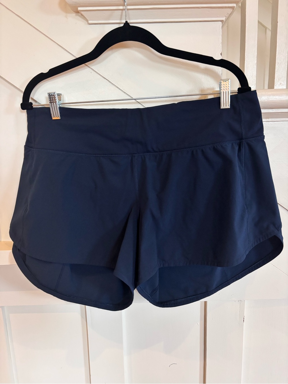 lululemon athletica 4 inch speed up Shorts in navy size 12